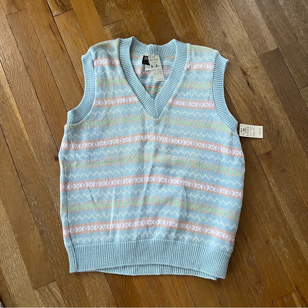NWT Vintage Susan Ess sweater vest size M